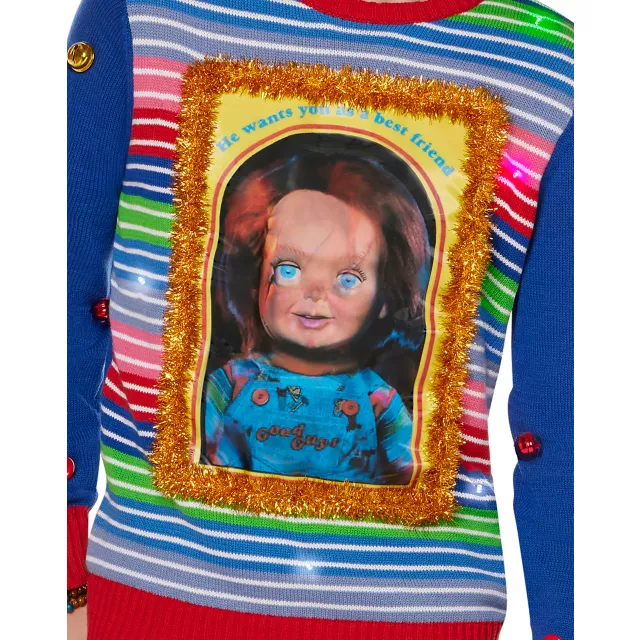 Chucky ugly christmas sweater best sale