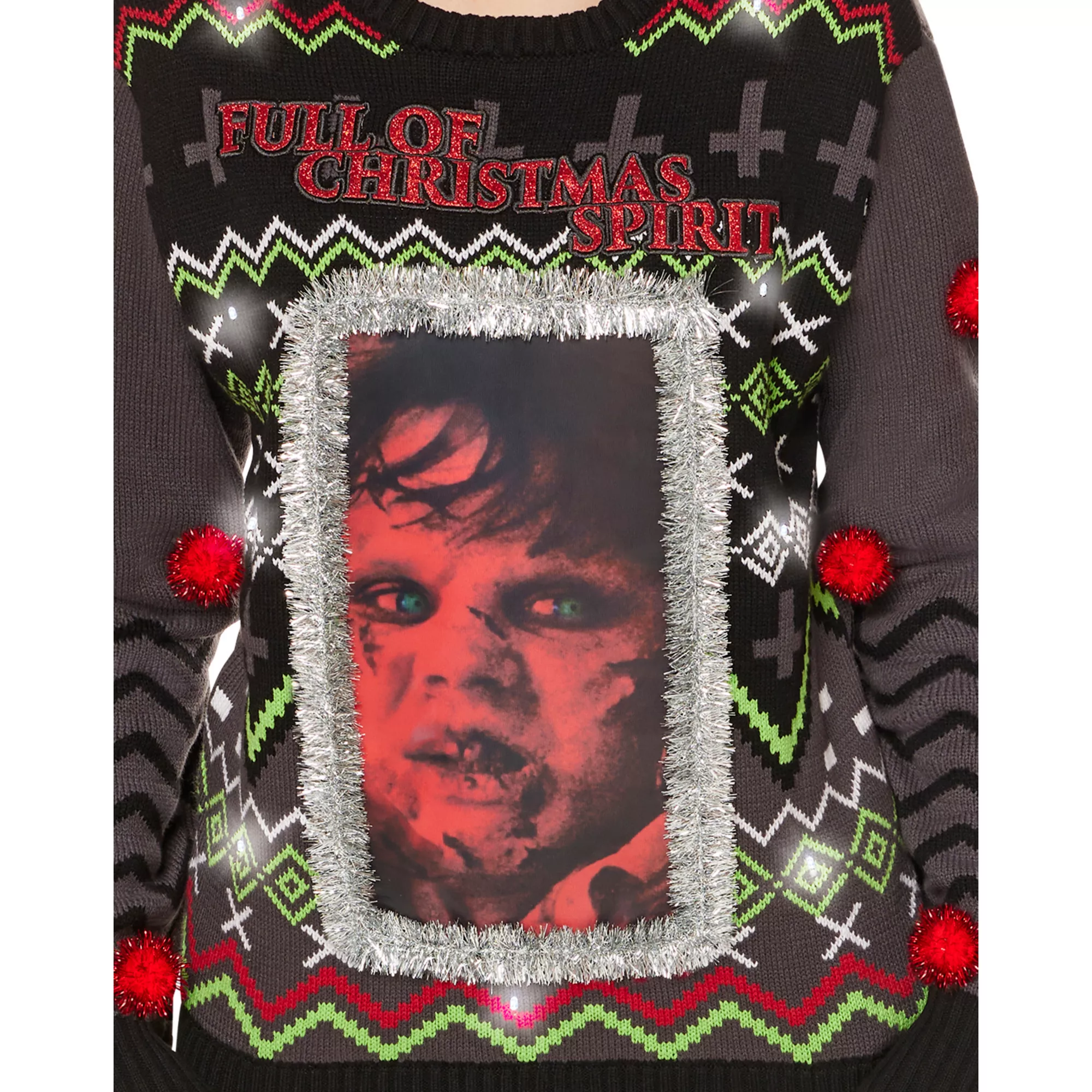 Light-Up Full of Christmas Spirit Sweater - The Exorcist