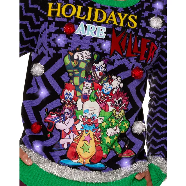 Light-Up Holidays Are Killer Christmas Sweater - Killer Klowns from Outer Space at Spencer's