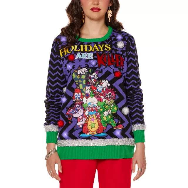 Light-Up Holidays Are Killer Christmas Sweater - Killer Klowns from Outer Space at Spencer's