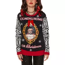 Light-Up Coming Home for Christmas Annabelle Christmas Sweater at Spencer's