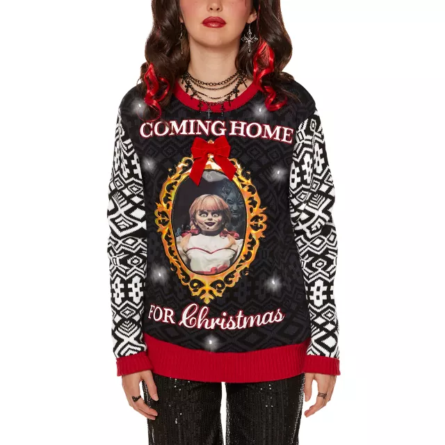 Light-Up Coming Home for Christmas Annabelle Christmas Sweater at Spencer's