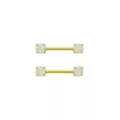 Goldtone Opal Nipple Barbells - 14 Gauge at Spencer's