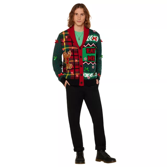 Light up christmas cardigan clearance