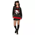 Light-Up Skull and Candy Canes Christmas Sweater at Spencer's