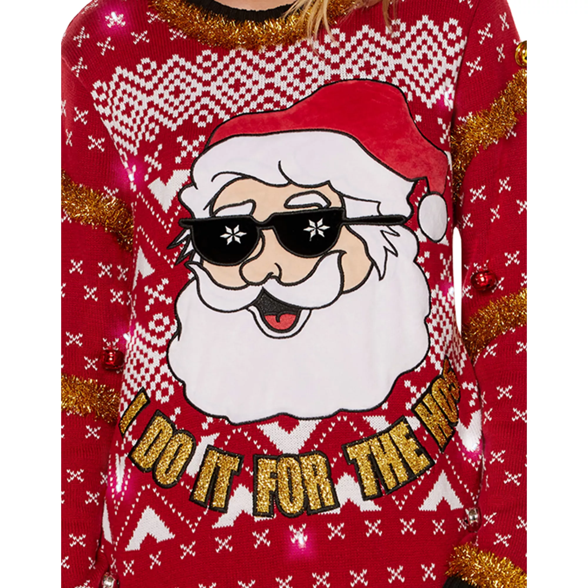 Light-Up Do It For the Hos Christmas Sweater at Spencer's