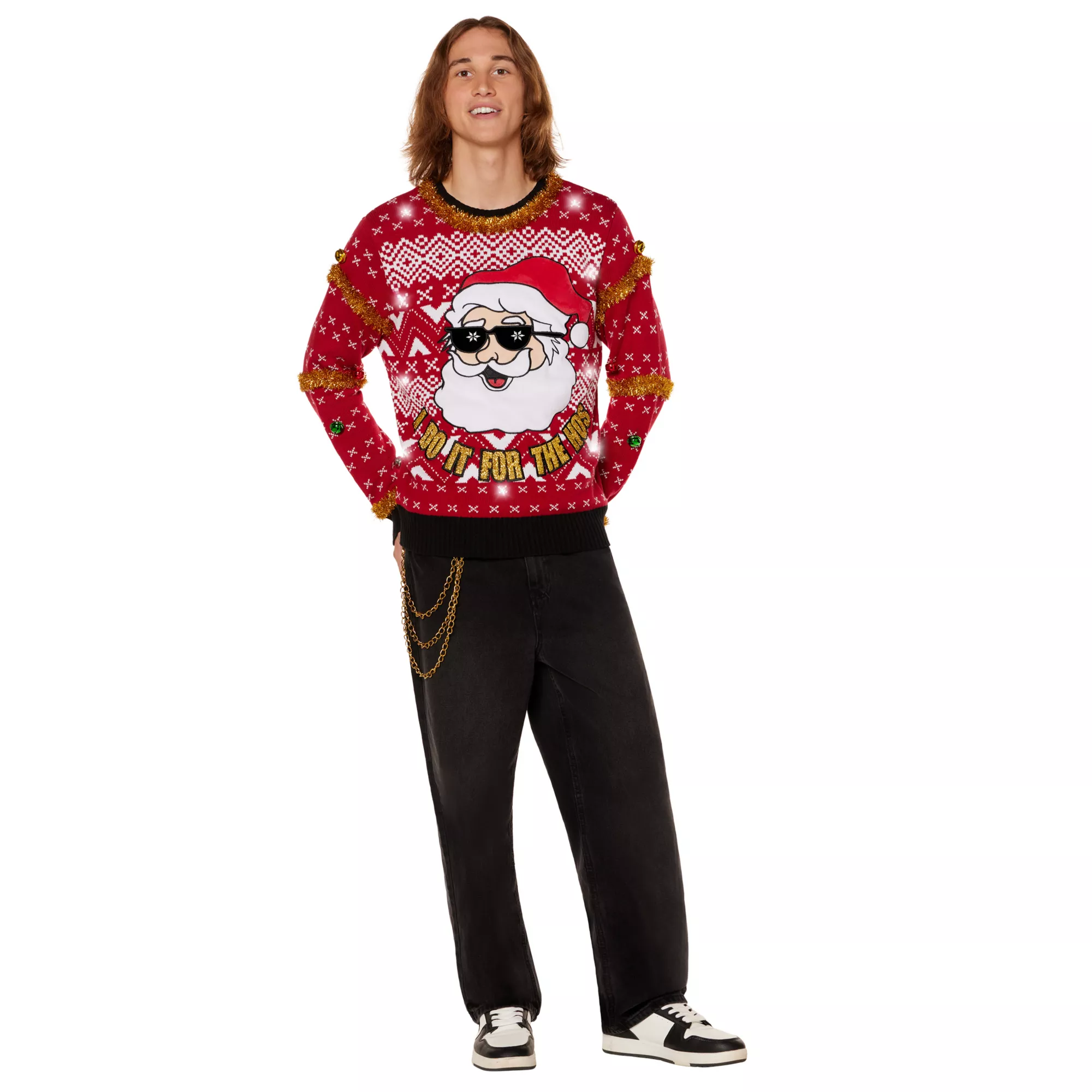 Light-Up Do It For the Hos Christmas Sweater at Spencer's