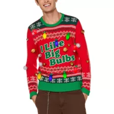 I Like Big Bulbs Light-Up Christmas Sweater at Spencer's