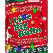 I Like Big Bulbs Light-Up Christmas Sweater at Spencer's