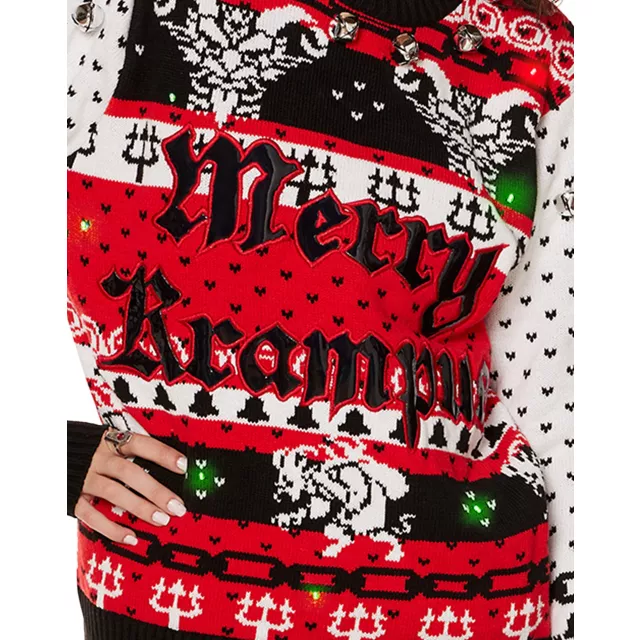 Light-Up Merry Krampus Christmas Sweater at Spencer's