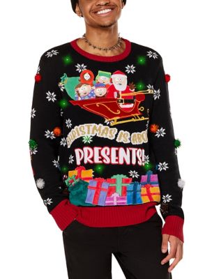 Light-Up X-Mas Is About the Presents Christmas Sweater - South Park