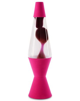 Pink Flocked Lava Lamp - 14.5 Inch