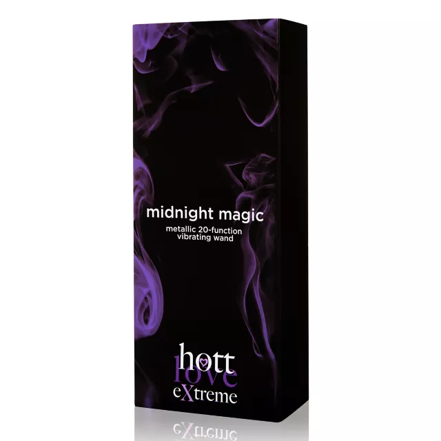 Midnight Magic 20-Function Vibrating Rechargeable Wand Massager - Hott Love Extreme at Spencer's