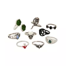 Multi-Pack Witchy Rings - 9 Pack at Spencer's