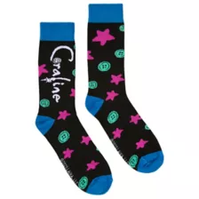 Coraline Neon Crew Socks - 2 Pair at Spencer's