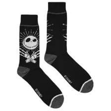 Jack Skellington and Oogie Boogie Crew Socks 2 Pair - The Nightmare Before Christmas at Spencer's