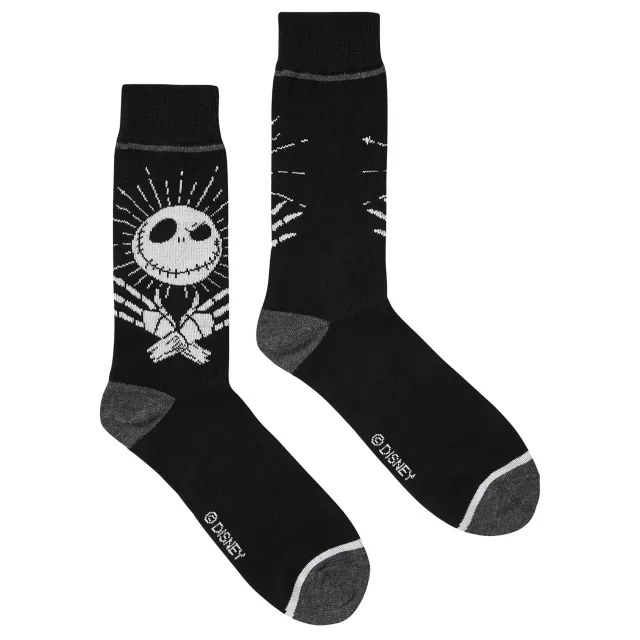 Jack Skellington and Oogie Boogie Crew Socks 2 Pair - The Nightmare Before Christmas at Spencer's