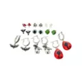 Multi-Pack CZ Beetle and Bugs Assorted Earrings- 9 Pack at Spencer's