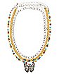 Multi-Pack Butterfly Beaded and Chain Choker Necklaces - 3 Pack