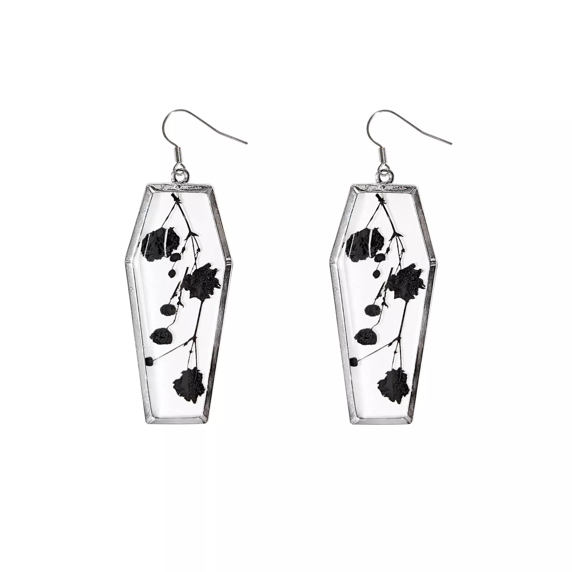 Snapdragon Pressed Flower Dangle Earrings