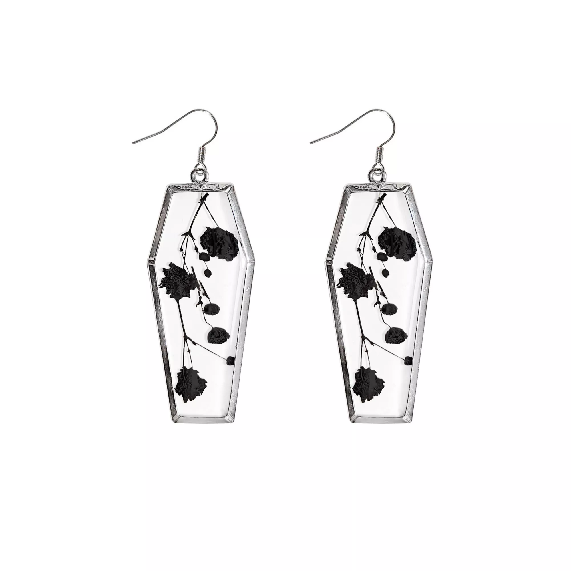 Snapdragon Pressed Flower Dangle Earrings