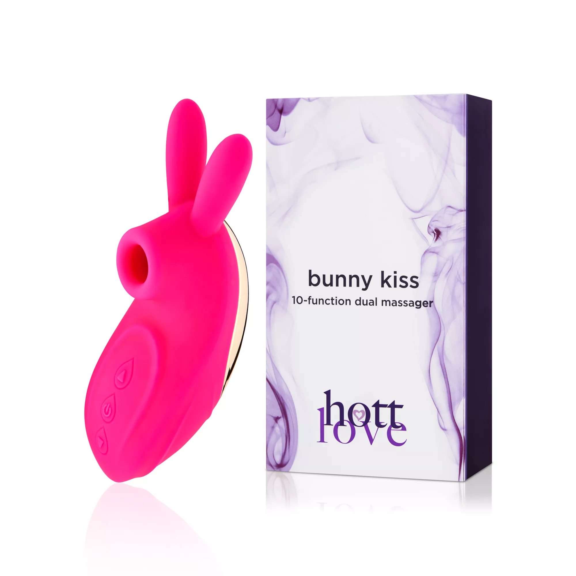 Bunny Kiss 10-Function Dual Massager 8.5 Inch - Hott Love at Spencer's