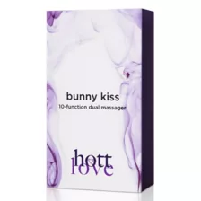 Bunny Kiss 10-Function Dual Massager 8.5 Inch - Hott Love at Spencer's