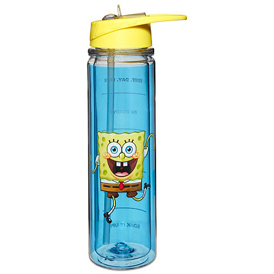 Kids Drink Bottle with Cup 550ml Spongebob – School Depot NZ