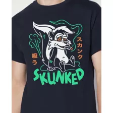 Black Skunked T Shirt at Spencer's