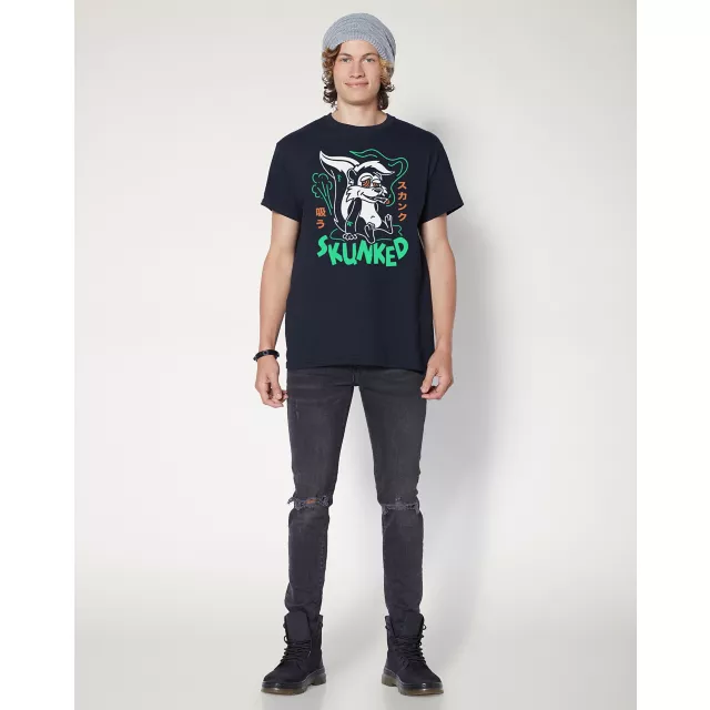 Black Skunked T Shirt at Spencer's
