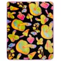 Eat Me Mushrooms Reversible Fleece Blanket at Spencer's