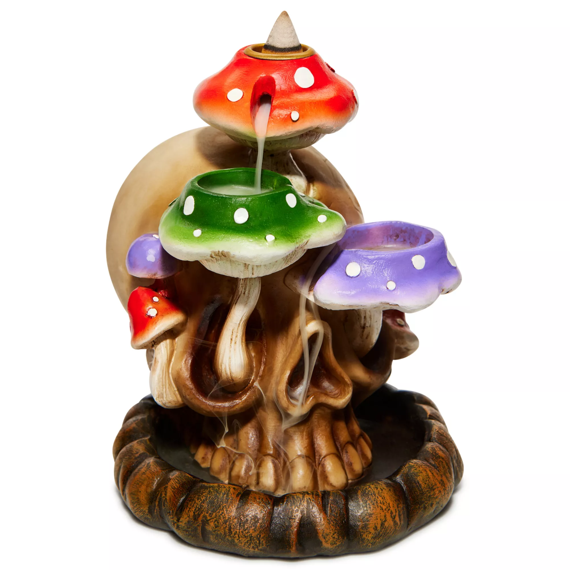 Mushroom Skull Backflow Incense Burner at Spencer's