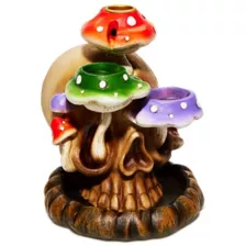 Mushroom Skull Backflow Incense Burner at Spencer's
