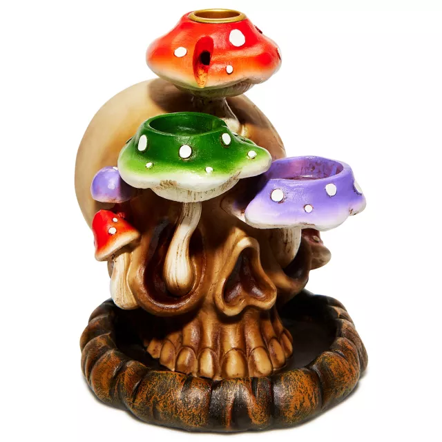 Mushroom Skull Backflow Incense Burner at Spencer's