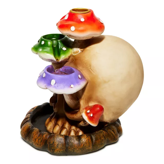 Mushroom Skull Backflow Incense Burner at Spencer's