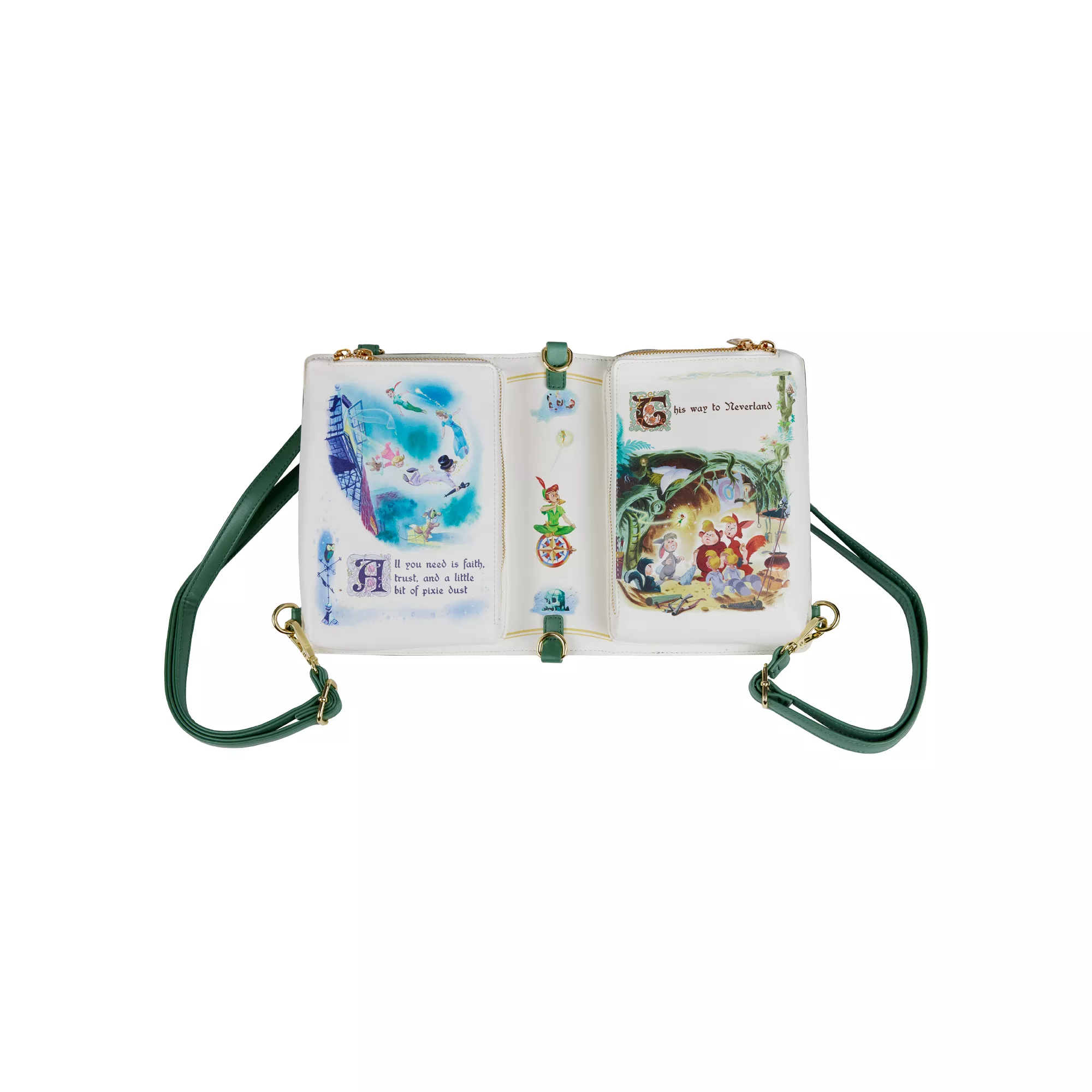 Loungefly Reversible Peter Pan Mini Book Bag at Spencer's