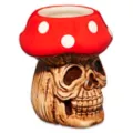 Mushroom Skull Shot Glass - 2 oz. at Spencer's
