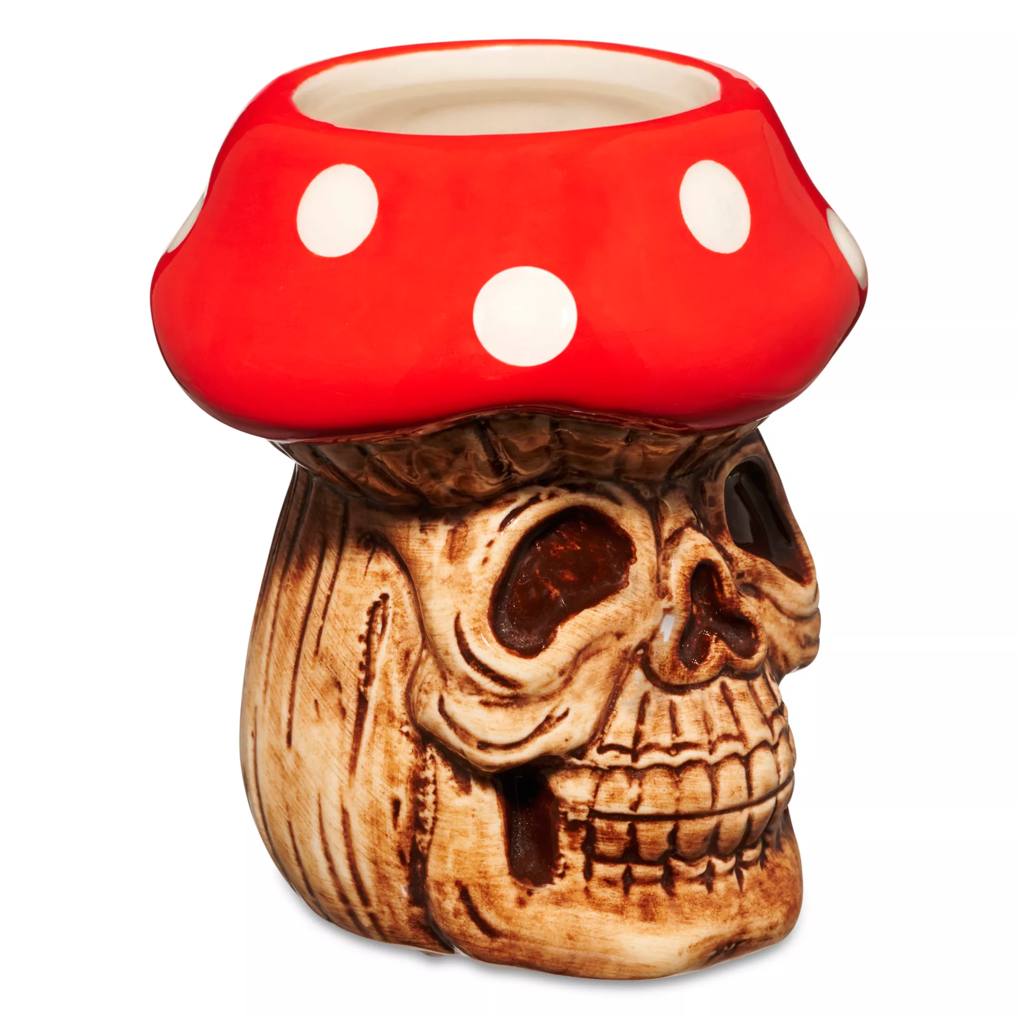 Mushroom Skull Shot Glass - 2 oz. at Spencer's