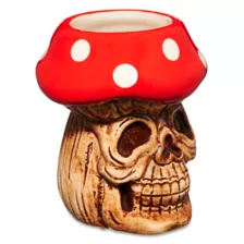 Mushroom Skull Shot Glass - 2 oz. at Spencer's