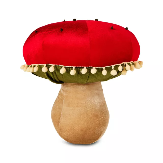 Velvet Mushroom Pillow at Spencer's