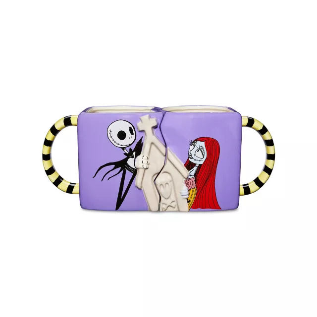 Jack Skellington and Sally Molded Coffee Mugs 22 oz. 2 Pack - The Nightmare Before Christmas at Spencer's