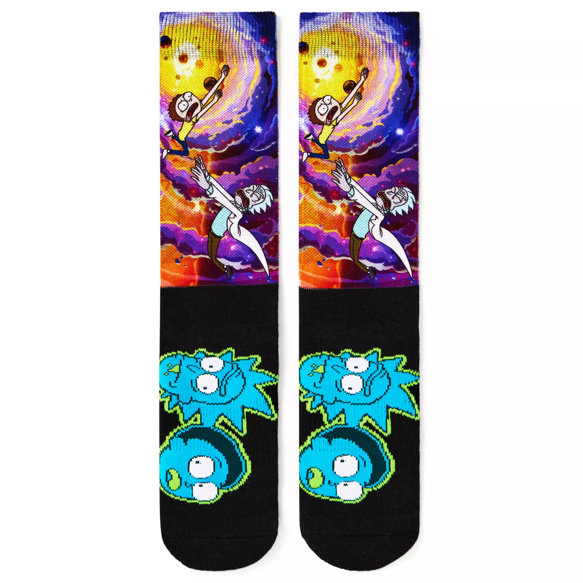 Rick and Morty Galaxy Crew Socks at Spencer's