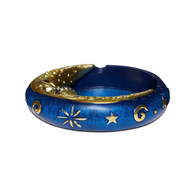 Gold Skull Crescent Moon Ashtray Spencer's