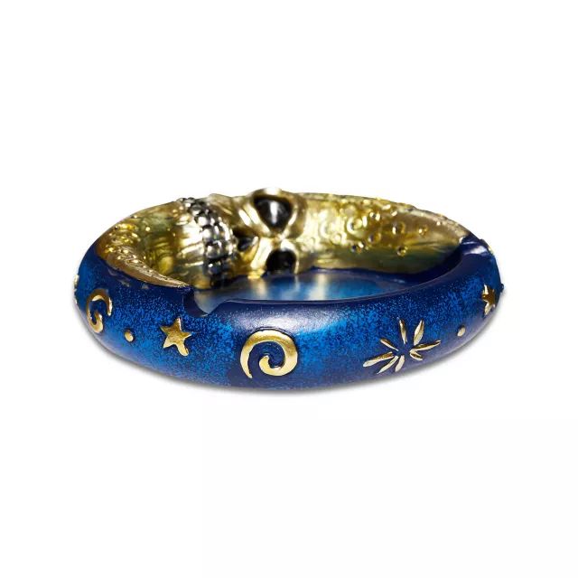 Gold Skull Crescent Moon Ashtray Spencer's