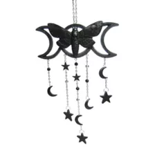 Black Resin Moth Hanging Decoration at Spencer's