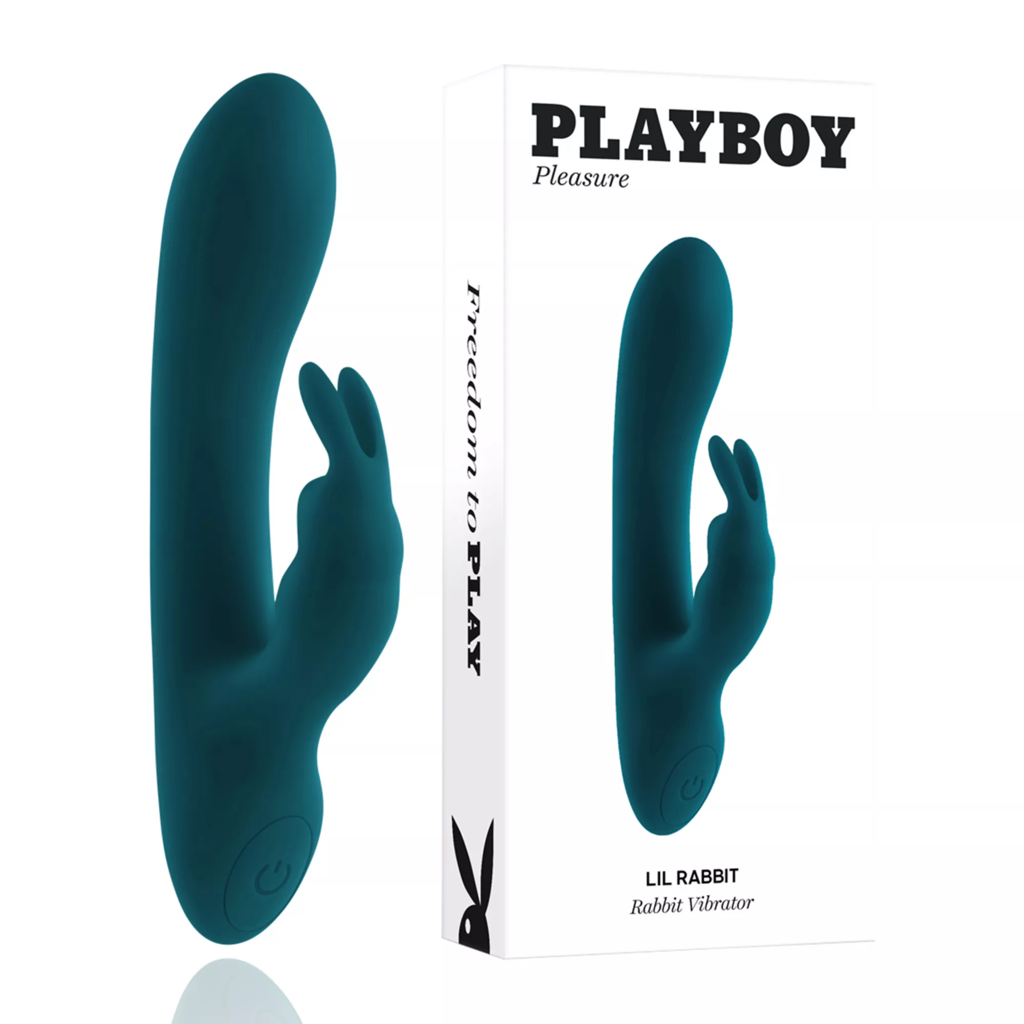 Playboy Pleasure Rechargeable Waterproof Lil Rabbit Rabbit Vibrator - 5.8 Inch at Spencer's