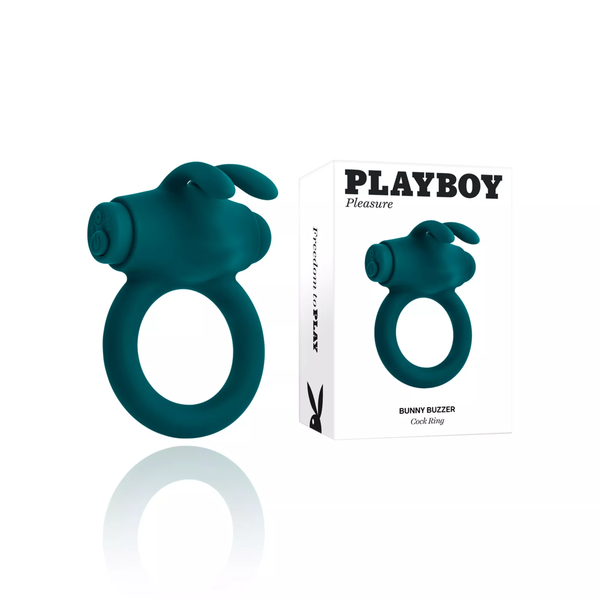 Playboy Pleasure Bunny Buzzer Rechargeable Waterproof Cock Ring at Spencer's