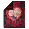 Chucky and Tiffany Crazy in Love Fleece Blanket at Spencer's