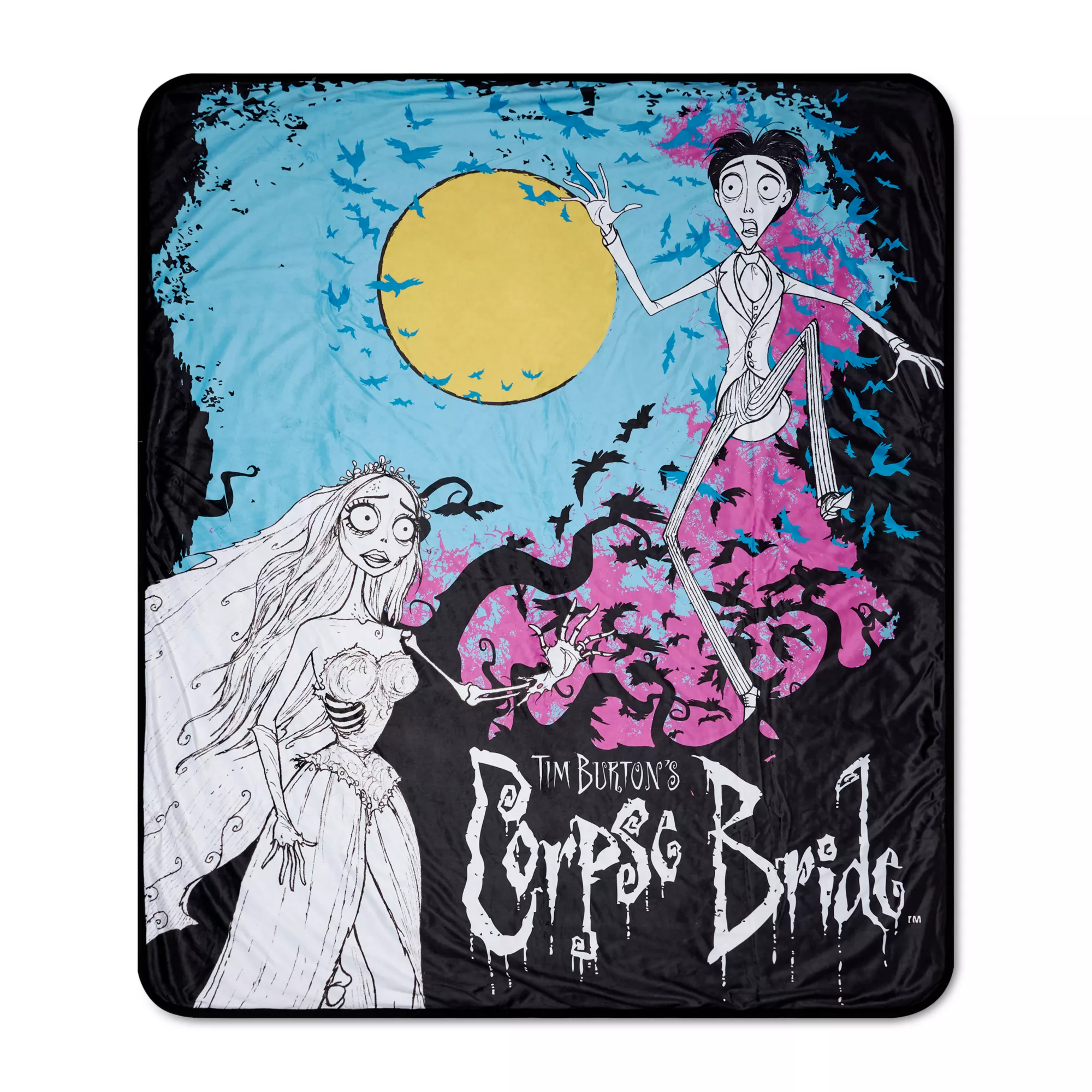 Corpse Bride Moth Blanket at Spencer's