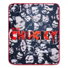 Chucky Face Pattern Fleece Blanket at Spencer's